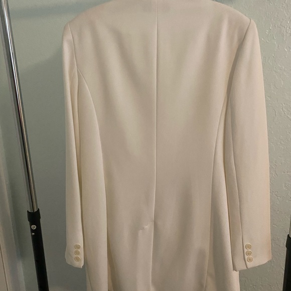 Vintage Karen Scott White Coat Size 8 - Picture 2 of 5